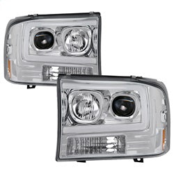 Spyder Signature Ford Excursion/F-250 Super Duty 00-04 Light Bar Projector Headlights 1 pc. Chrome