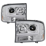 Spyder Signature Ford Excursion/F-250 Super Duty 00-04 Light Bar Projector Headlights 1 pc. Chrome