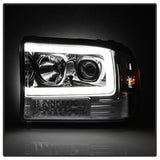 Spyder Signature Ford Excursion/F-250 Super Duty 00-04 Light Bar Projector Headlights 1 pc. Chrome