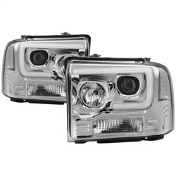 Spyder Signature Ford F-250 Super Duty/F-350 Super Duty/F-450 Super Duty 05-07 Light Bar DRL Projector Headlights Version 2 Black