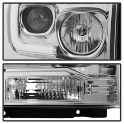 Spyder Signature Ford F-250 Super Duty/F-350 Super Duty/F-450 Super Duty 05-07 Light Bar DRL Projector Headlights Version 2 Black