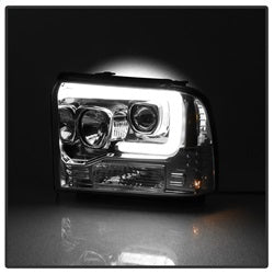 Spyder Signature Ford F-250 Super Duty/F-350 Super Duty/F-450 Super Duty 05-07 Light Bar DRL Projector Headlights Version 2 Black