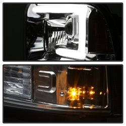 Spyder Signature Ford F-250 Super Duty/F-350 Super Duty/F-450 Super Duty 05-07 Light Bar DRL Projector Headlights Version 2 Black
