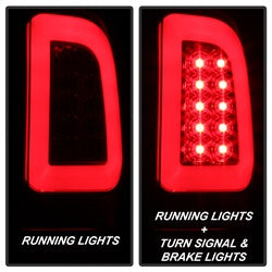 Spyder Ford F-250 Super Duty/F-350 Super Duty/F-450 Super Duty 08-16 Version 3 Light Bar LED Tail Lights Red Clear