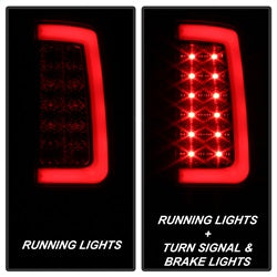 Spyder GMC Sierra 1500/Sierra 2500 HD/Sierra 3500 HD 07-13 Version 2 Light Bar LED Tail Lights Black Smoke