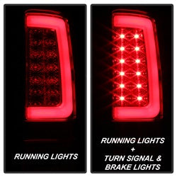 Spyder GMC Sierra 1500/Sierra 2500 HD/Sierra 3500 HD 07-13 Version 2 Light Bar LED Tail Lights Red Clear