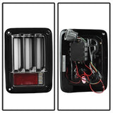 Spyder Jeep Wrangler (JK JKU) 07-18 Version 2 Light Bar Sequential Turn Signal LED Tail Lights - Black