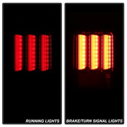 Spyder Jeep Wrangler (JK JKU) 07-18 Version 2 Light Bar Sequential Turn Signal LED Tail Lights - Black