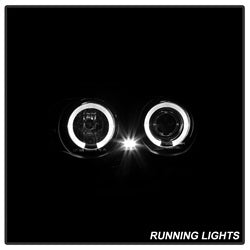 Spyder Signature BMW 320i/323i/325i/325xi/328i/330i/330xi 01 Amber Reflector Halo LED Projector Headlights Black Smoke