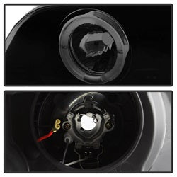 Spyder Signature BMW 320i/323i/325i/325xi/328i/330i/330xi 01 Amber Reflector Halo LED Projector Headlights Black Smoke