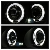 Spyder Signature BMW 320i/323i/325i/325xi/328i/330i/330xi 01 Amber Reflector Halo LED Projector Headlights Black Smoke