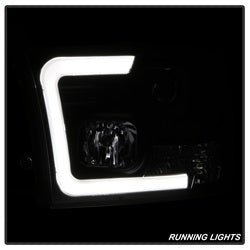Spyder Dodge Ram 1500 09-18 / Ram 2500/3500 10-19 Version 2 Projector Headlights - Halogen Model Only - Light Bar DRL -  Black
