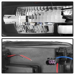 Spyder Dodge Ram 1500 09-18 / Ram 2500/3500 10-19 Version 2 Projector Headlights - Halogen Model Only - Light Bar DRL -  Black