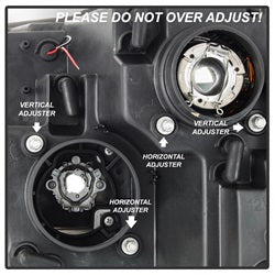 Spyder Dodge Ram 1500 09-18 / Ram 2500/3500 10-19 Version 2 Projector Headlights - Halogen Model Only - Light Bar DRL -  Black