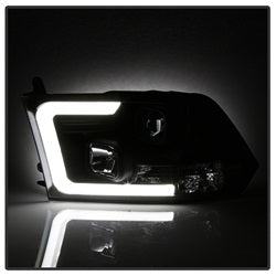 Spyder Dodge Ram 1500 09-18 / Ram 2500/3500 10-19 Version 2 Projector Headlights - Halogen Model Only - Light Bar DRL -  Black