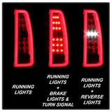 Spyder Chevrolet Suburban 1500/Suburban 3500 HD/Tahoe 15-17 Light Bar LED Tail Lights Red Clear