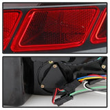 Spyder Ford Mustang 10-12 Red Light Bar LED Tail Lights w/Sequential Turn Signal Black