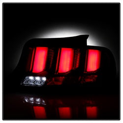 Spyder Ford Mustang 10-12 Red Light Bar LED Tail Lights w/Sequential Turn Signal Black