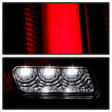 Spyder Ford Mustang 10-12 Red Light Bar LED Tail Lights w/Sequential Turn Signal Black