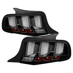 Spyder Ford Mustang 10-12 Light Bar LED Tail Lights w/Sequential Turn Signal Black
