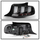 Spyder Ford Mustang 10-12 Light Bar LED Tail Lights w/Sequential Turn Signal Black