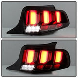 Spyder Ford Mustang 10-12 Light Bar LED Tail Lights w/Sequential Turn Signal Black