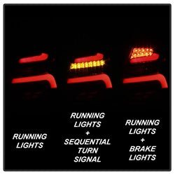 Spyder Ford Focus 12-14 Black Smoke LED Tail Lights
