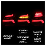 Spyder Ford Focus 12-14 Red Clear LED Tail Lights
