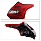 Spyder Ford Focus 12-14 Red Clear LED Tail Lights