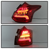 Spyder Ford Focus 12-14 Red Clear LED Tail Lights