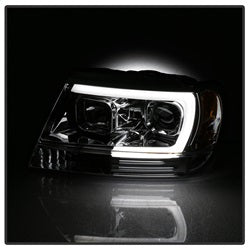 Spyder Signature Jeep Grand Cherokee 99-04 Version 2 Projector Headlights Light Bar Chrome