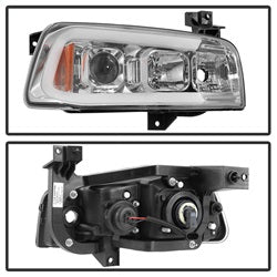Spyder Signature Dodge Charger 06-10 Halogen Model Only Projector Headlights Not Compatible With Xenon/HID Model Chrome
