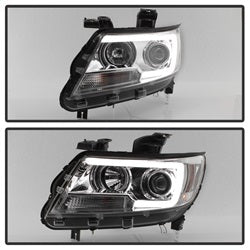 Spyder Signature Chevrolet Colorado 15-17 Light Bar Projector Headlights Chrome
