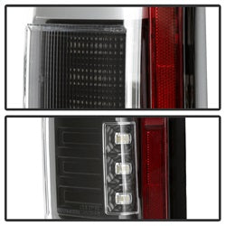 Spyder Ford F-150 15-18 Light Bar LED Tail Lights Compatible w/Rear Blind Spot Sensor Only Black