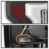 Spyder Ford F-150 15-18 Light Bar LED Tail Lights Compatible w/Rear Blind Spot Sensor Only Black