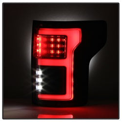 Spyder Ford F-150 15-18 Light Bar LED Tail Lights Compatible w/Rear Blind Spot Sensor Only Black