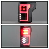 Spyder Ford F-150 15-18 Light Bar LED Tail Lights Compatible w/Rear Blind Spot Sensor Only Black