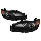 Spyder Signature Toyota Camry 15-17 Black Projector Headlights