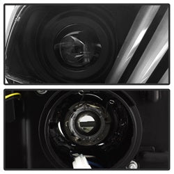 Spyder Ford Mustang 2010-2014 Halogen Model only (Does Not Fit HID Model) Light Bar Projector Headlights - LED Sequential Turn Signals - Black