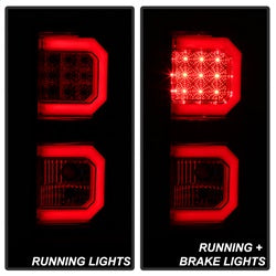 Spyder Toyota Tundra 07-13 Version 2 Light Bar LED Tail Lights Red Clear