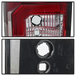 Spyder Toyota Tundra 07-13 Version 2 Light Bar LED Tail Lights Red Clear