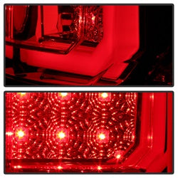 Spyder Toyota Tundra 07-13 Version 2 Light Bar LED Tail Lights Red Clear