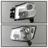 Spyder Signature Nissan Armada/Armada (Pathfinder)/Titan 05-07 Version 2 Projector Headlights Chrome