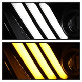 Spyder Ford Mustang 2013-2014 HID Model Only Projector Headlights - Sequential Turn Signal - Black