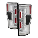 Spyder Ford F-250 Super Duty 17-18 Halogen Bulb Type LED Tail Lights Not Fit LED Model Chrome