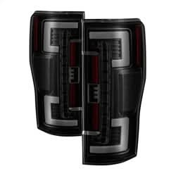 Spyder Ford F-250 Super Duty 17-18 Halogen Bulb Type LED Tail Lights Not Fit LED Model Black Smoke