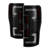 Spyder Ford F-250 Super Duty 17-18 Halogen Bulb Type LED Tail Lights Not Fit LED Model Black Smoke