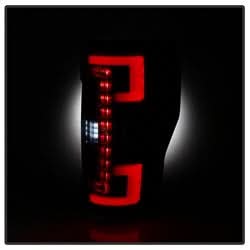 Spyder Ford F-250 Super Duty 17-18 Halogen Bulb Type LED Tail Lights Not Fit LED Model Black Smoke