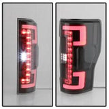 Spyder Ford F-250 Super Duty 17-18 Halogen Bulb Type LED Tail Lights Not Fit LED Model Black Smoke