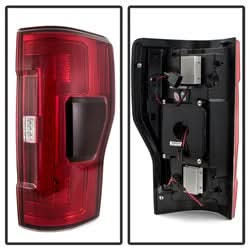Spyder Ford F-250 Super Duty 17-18 Halogen Bulb Type LED Tail Lights Not Fit LED Model Red Clear